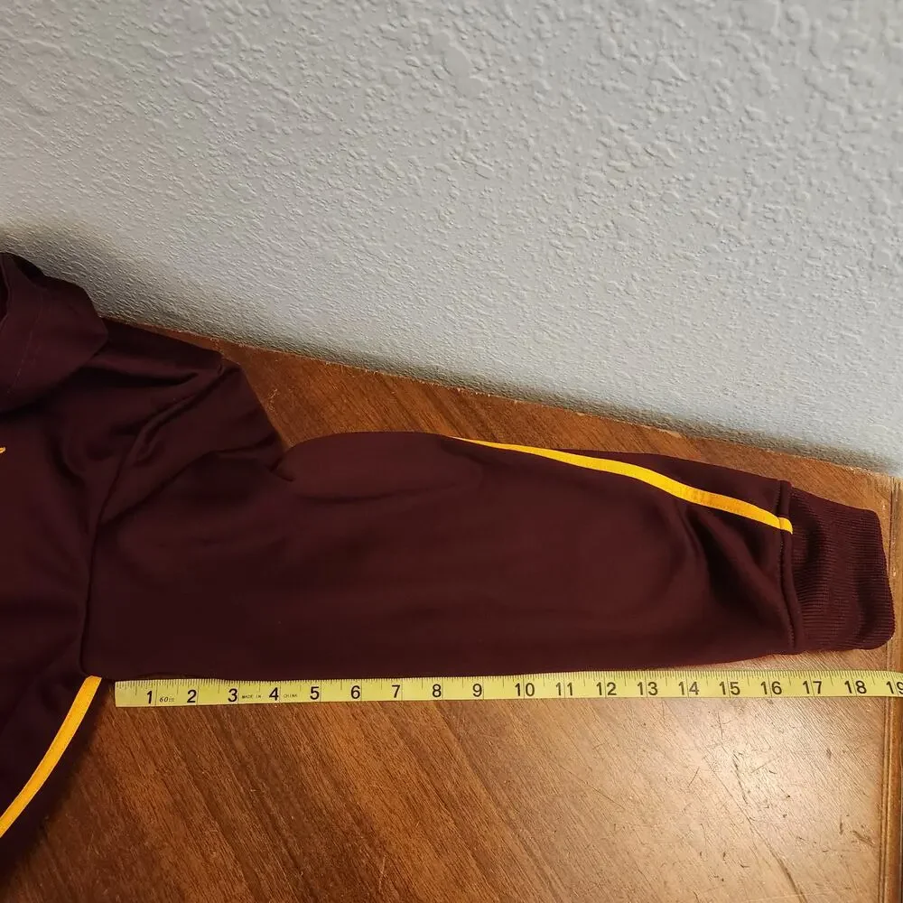 ASU Sun Devils Adidas Fleece Track Jacket Mens Medium